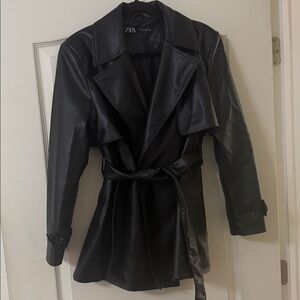 Woman’s leather jacket.